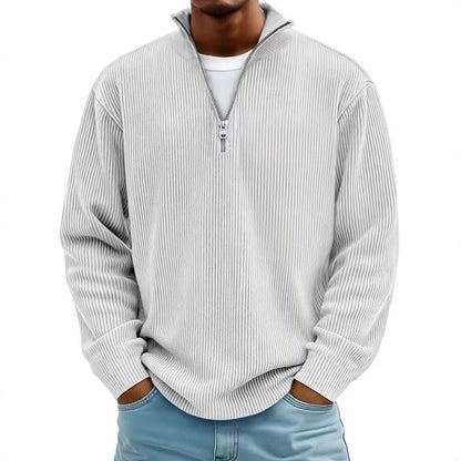 Bastien™ | Quarter-Zip Velours Côtelé Homme
